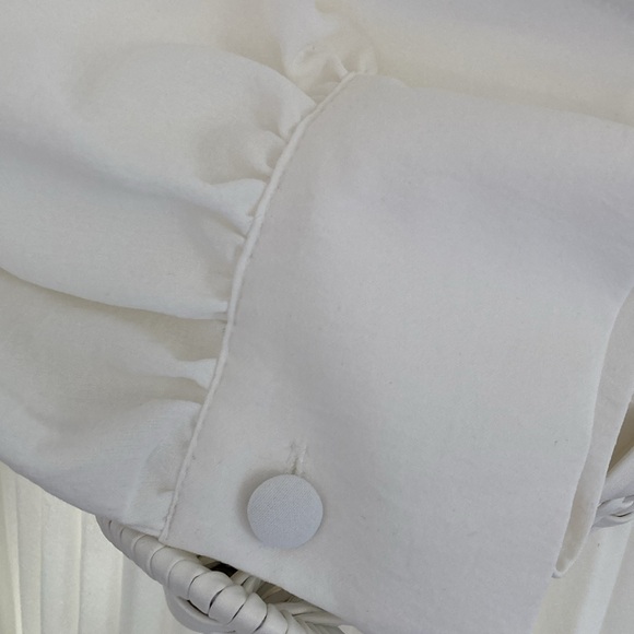 ZARA WOMAN WHITE PLEATED MIDI BELTED DRESS SIZE L REF:2298/178 NWT - Picture 8 of 12